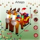 thumbnail image 3 of Inflable de Navidad Artego trineo con renos y regalos con led 2.1m, 3 of 8