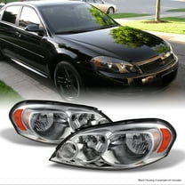 AKKON - For Chevy Impala/Monte Carlo OE Replacement Chrome Bezel Headlights Driver/Passenger Head Lamps Pair New
