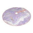 thumbnail image 2 of Kll Lavender Glitter Foil Stripes Christmas Tree Skirt 48",Party Decorations Farmhouse For Christmas Decorations Holiday Party, 2 of 8