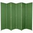 thumbnail image 2 of Handmade 6' Woven Fiber Frameless Room Divider Light Green, 2 of 2
