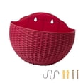 thumbnail image 3 of 2 Uds Maceta De Pared Maceta De Riego Automático Perchas Jardín Rosa Rojo Sunnimix Jardinera colgante, 3 of 8