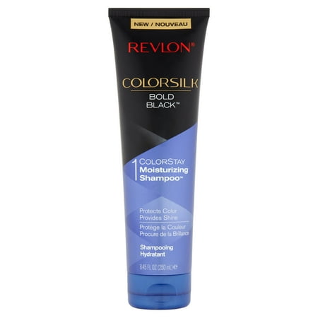 Revlon ColorSilk Bold Black 1 ColorStay Moisturizing Shampoo, 8.45 fl (Best Shampoo For Red Color Treated Hair Uk)