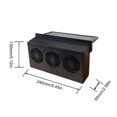 thumbnail image 3 of Ventilador Ventilación Solar para Coche Ventilador Escape Refrigeración para Coche Ventilador Escape Refrigeración para Ventilación Coche Verano (negro), 3 of 9