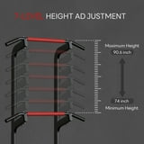 SogesPower Portable Gym Workout Tower Dip Station, Adjustable Height ...
