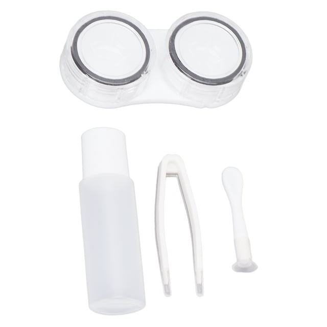 Kit de Estuche para Lentes de Contacto Kit de Viaje de Caja de Contacto Portátil con Solución Limpiadora de Lentes Removedor de Pinzas para Botellas para Uso Diario en ANGGREK Otros