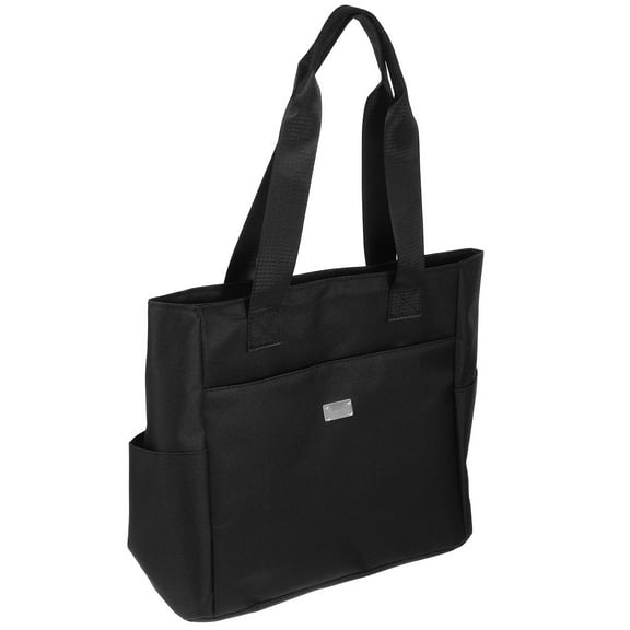 LOLIPPYY Stylish Black Women's Handbag with Multiple Pockets Tote Bag for Daily Use and Storage