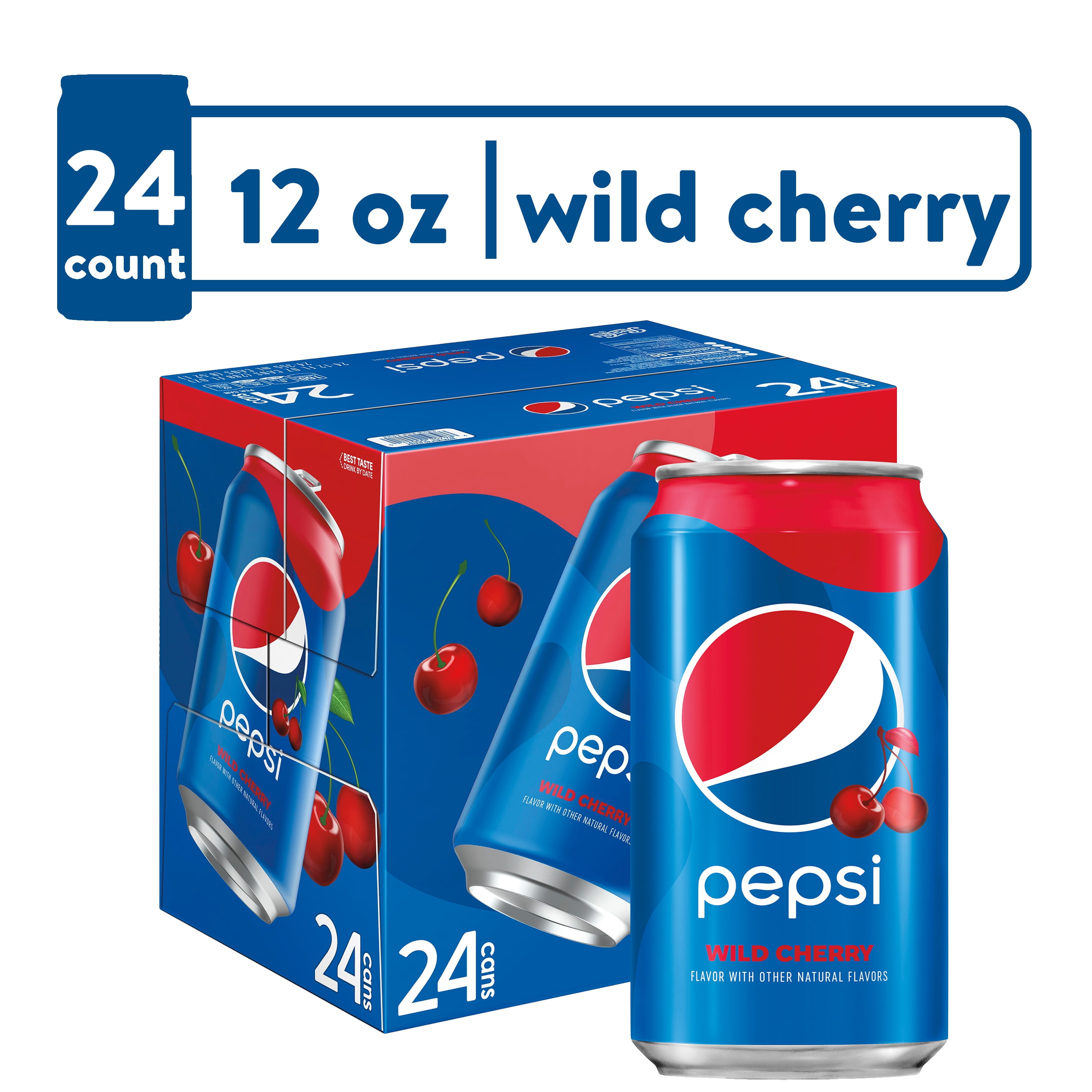 Pepsi Wild Cherry Soda Pop, 12 fl oz, 24 Pack Cans Malaysia Ubuy