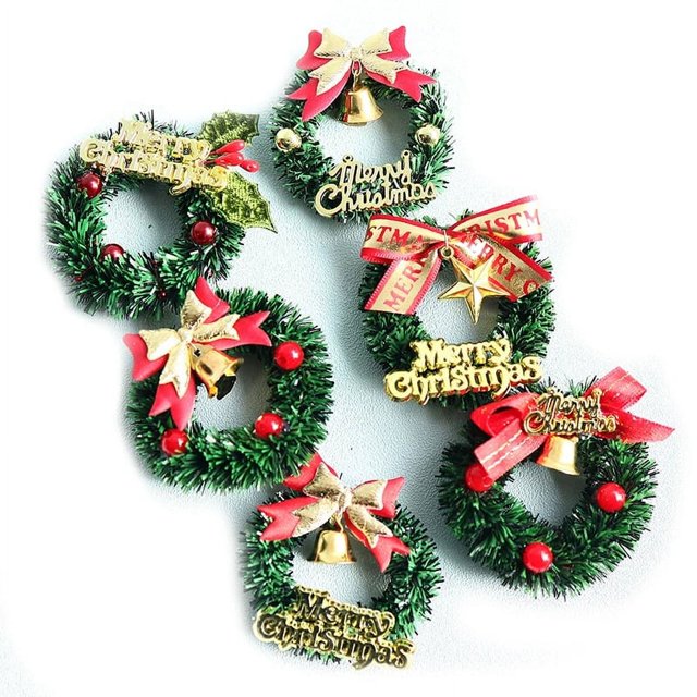 Caja de regalo con luces navideñas, modelo con botas de caramelo, corona de árbol, gota de pino, sombrero de Papá Noel, decoración, accesorios en miniatura para casa de muñecas, nuevo