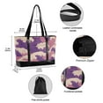 thumbnail image 2 of FORMRS Canvas Laptop Tote Bag for Women with 15.6" Computer Compartments Shoulder Handbag, Purple Wave Pattern, 2 of 7