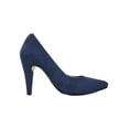 thumbnail image 2 of ZAPATILLAS TACONES LEON AZUL MARINO DAMA MUJER GAMUZA 9671 Leon 9671, 2 of 3