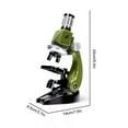 thumbnail image 3 of Kids Microscope Science Kit 1200X Magnification With Led Light Educational Stem Toy Includes Mobile Phone Adapter Slides Specimens And Tools 9.6 Inch Microscope, 3 of 9