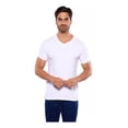 thumbnail image 2 of Paquete De 3 Playeras Alfani Blancas Cuello V Para Hombre, 2 of 7