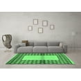 thumbnail image 3 of Ahgly Company Indoor Rectangle Abstract Emerald Green Modern Area Rugs, 2' x 3', 3 of 4