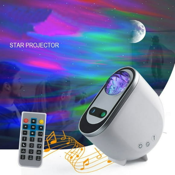 Northern Lights Star Projection Lamp Night Light RC USB Bluetooth Music