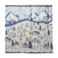 thumbnail image 2 of Yayeee Shower Curtain with Hooks 72"x72" Waterproof Fabric Bathroom Hanging Decor, Light Blue Mountain, 2 of 5