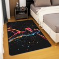 thumbnail image 2 of Baseball Area Rug 5x7 for Bedroom,Neon Baseball Player Carpet for Living Room,Sport Game Indoor Floor Mat Non Slip,Competing Ball Decorative Rug, 2 of 5
