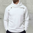 thumbnail image 2 of Betivan Mens Casual Sweater, Stand Collar Pullover, Outdoor Fashion Long Sleeve Solid-Color Elastic Knitted Cardigan, 2 of 9