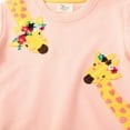 thumbnail image 5 of Godderr Kid Girl Ruffle T- Shirt Cotton Sweatshirt Embroidered Soft Comfortable Toddler Spring Tops, 5 of 5