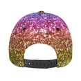 thumbnail image 3 of Lsque Glitter Rainbow Baseball Cap Trucker Low Profile Hat Golf Dad Hat Adjustable Original Classic Unconstructed Plain Cap Men Women, 3 of 9