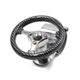 thumbnail image 1 of Unique Bargains Auto Car Steering Wheel Knob Spinner Handle Power Turning Ball Parts Carbon Fiber Pattern, 1 of 4