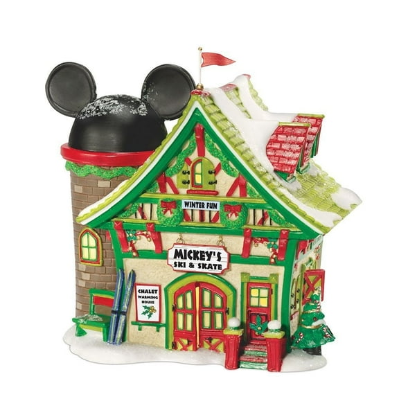 Department 56 Disney Village Lit House, Mickey's Ski Chalet Building