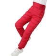 thumbnail image 4 of Otqutp Girls Boys Snow Pants Toddler Kids Thick Winter Warm Pants Quilted Puffer Down Clothes Snowpants Elastic Waist Trouser, 4 of 6