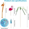 thumbnail image 2 of 80 Pcs Cocktail Decorations Party Pack - Flamingo Umbrellas Sparkle, 2 of 5