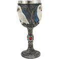 thumbnail image 5 of Ebros Dazed Snow White Owl With Celtic Tribal Tattoo Wine Goblet Chalice 7.25"H, 5 of 5