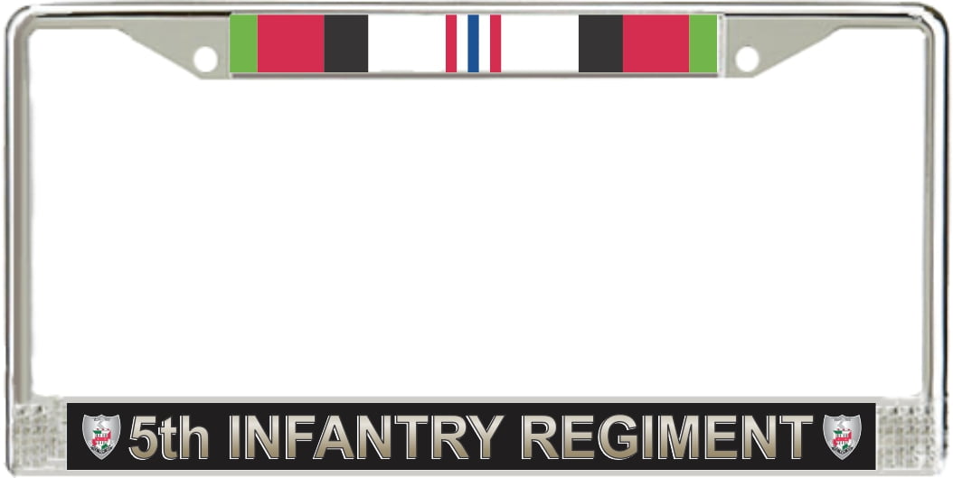 5th Infantry Regiment Afghanistan Veteran License Plate Frame