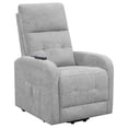 thumbnail image 2 of DeeHome Lyle Grey Tufted Power Lift Recliner, 2 of 9