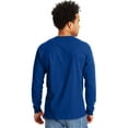 thumbnail image 2 of Hanes Men's Authentic Long Sleeve Pocket Tee, 2 of 5