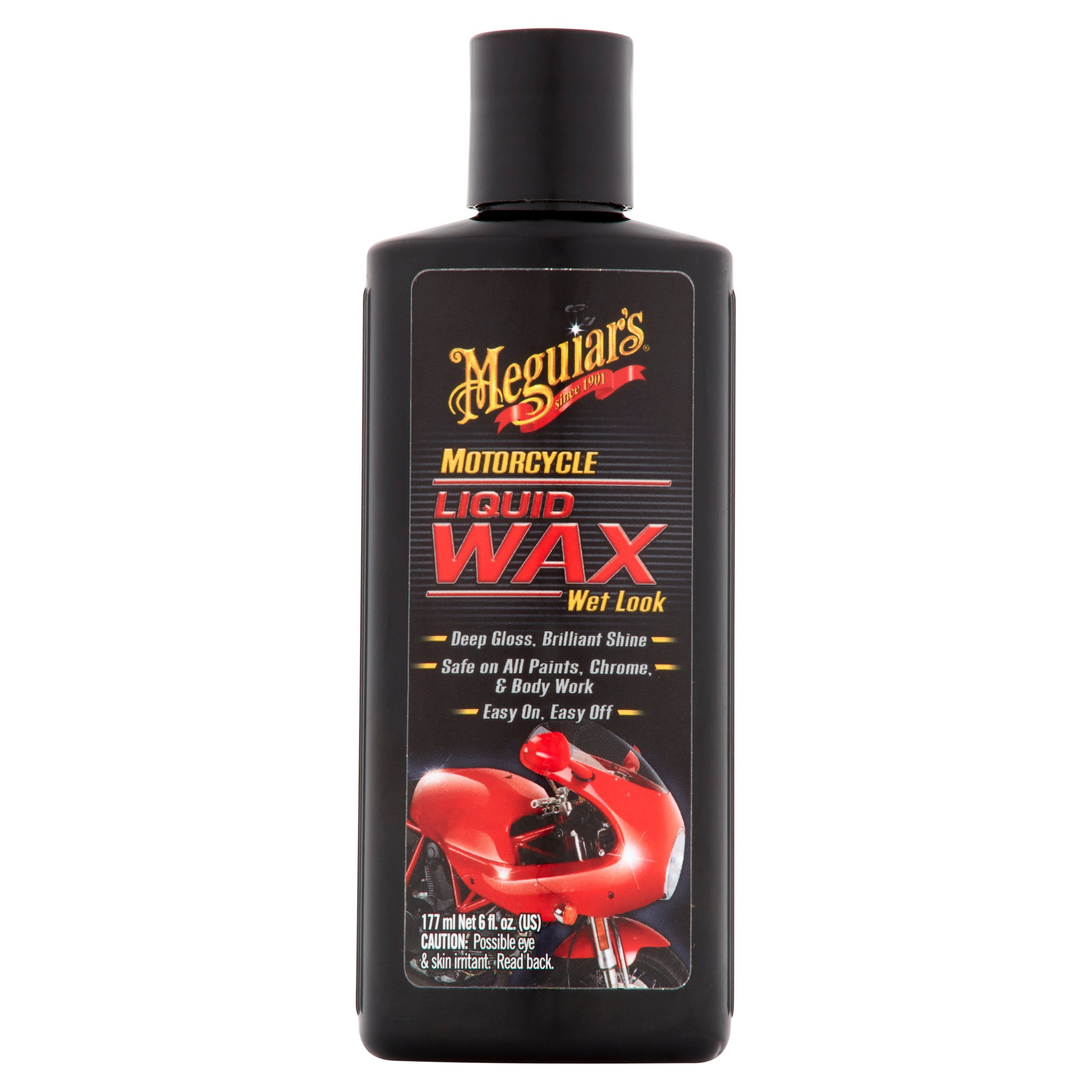Meguiar's MC20206 Motorcycle Liquid Wax Wet Look, 6 Fluid Ounces