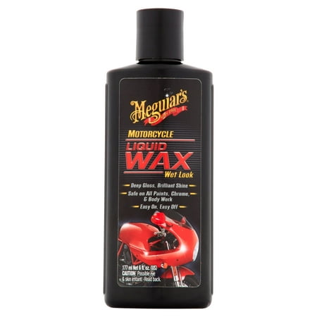 Meguiar's MC20206 Motorcycle Liquid Wax Wet Look, 6 Fluid (Best Wet Look Car Wax)