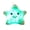 green, variant on 24x22cm  Creative Twinkle Glowing Stars Shape Plush Throw Pillow, LED Night Light Pillow Cushions Stuffed Toys Gifts for Kids Christmas Birthday