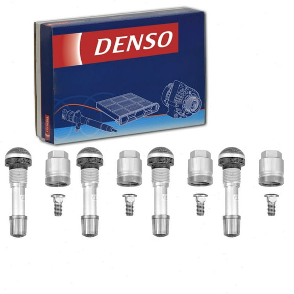 4 pc DENSO TPMS Sensor Service Kits compatible with Hyundai Elantra 2007-2010 - 48-Mm
