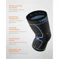 thumbnail image 4 of CAMBIVO Knee Brace Support Compression Sleeve 2 Pack, Knee Brace for Meniscus Tear, Knee Sleeve for Running, Arthritis, Joint Pain Relief, Blue M, 4 of 8