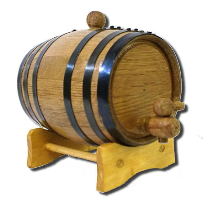 Thousand Oaks Barrel B_1L_BLackbla 1 Liter Barrel with Black Steel