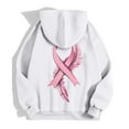thumbnail image 5 of Shadoumai Womens Breast Cancer Awareness Hoodies Full Zip Up Jacket Ribbon Graphic Oversized Sweatshirt Jackets Fall Winter Clothes, 5 of 6
