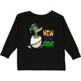 thumbnail image 3 of Inktastic New to the Krewe Mardi Gras Baby Alligator Boys or Girls Long Sleeve Toddler T-Shirt, 3 of 5