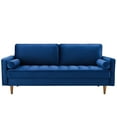 thumbnail image 5 of Valour Performance Velvet Sofa in Navy, 5 of 10