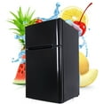 thumbnail image 1 of Mini Fridge, Low Noise Dorm Refrigerator with freezer, 2 Door Beverage Refrigerator with Capacity of 90L/3.2CU.FT for Kitchens, Small Apartments Mini Bars Offices Tiny Homes Cabins RVs, Black, Q5887, 1 of 6