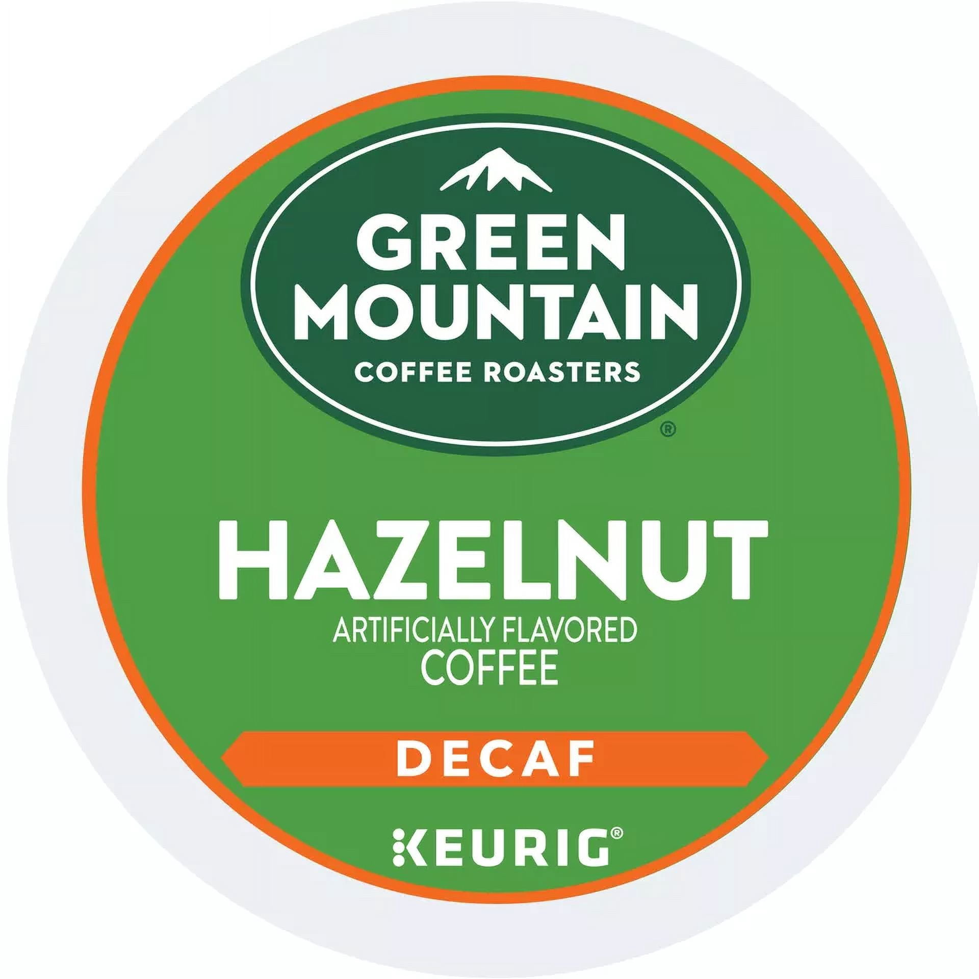 Green Mountain Coffee Hazelnut Decaf, Light Roast, 48 K-Cup Pods