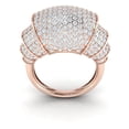 thumbnail image 3 of Genuine 3.25ctw Round Cut Diamond Prong Fancy Bridal Anniversary Ring Band Solid 14K Gold GH SI2, 3 of 3