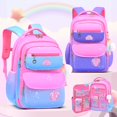 thumbnail image 2 of SKAEFIO-mochilas de escuela primaria para niñas, morral ortopédico de gran capacidad, de Color degradado, de grado 1-3-6 Fivean unisex, 2 of 2