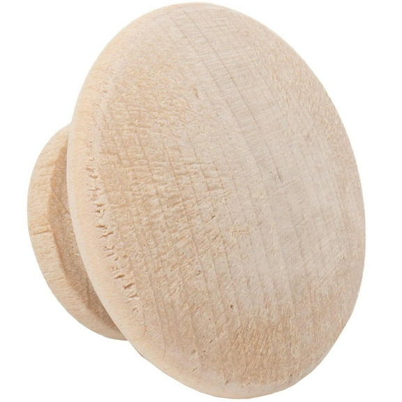 Wood Cabinet Knob, 1 1/2 Inches, Birch Wood by Stone Harbor Hardware