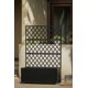 thumbnail image 1 of 71x46x16in steel raised garden cama con trellis privacy screen - planter box con lockable casters y drainage holes para vines y vegetables on patio, deck o yard (negra), 1 of 7