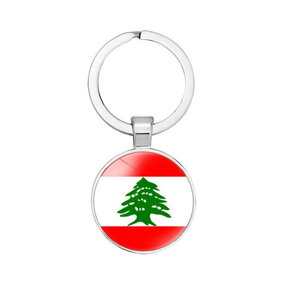 BEATIZ Lebanon National Flag Keychain Souvenir Symbolizes Peace Keychain'