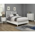 thumbnail image 2 of Bowery Hill Standard King Wood Bed with Slat Back Headboard in White, 2 of 8