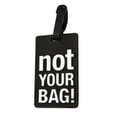 thumbnail image 2 of Birdeem English Letters Pvc Soft Rubber Luggage Tag Fashionable Silicone Tag Backpack Bag Tag, 2 of 5
