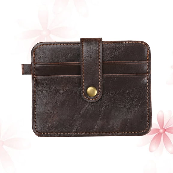 WEAVILUX Men's Coffee Brown Wallet with Closure, Secure Card Holder and Purse for Daily Use